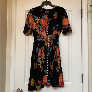 Flower print dress
